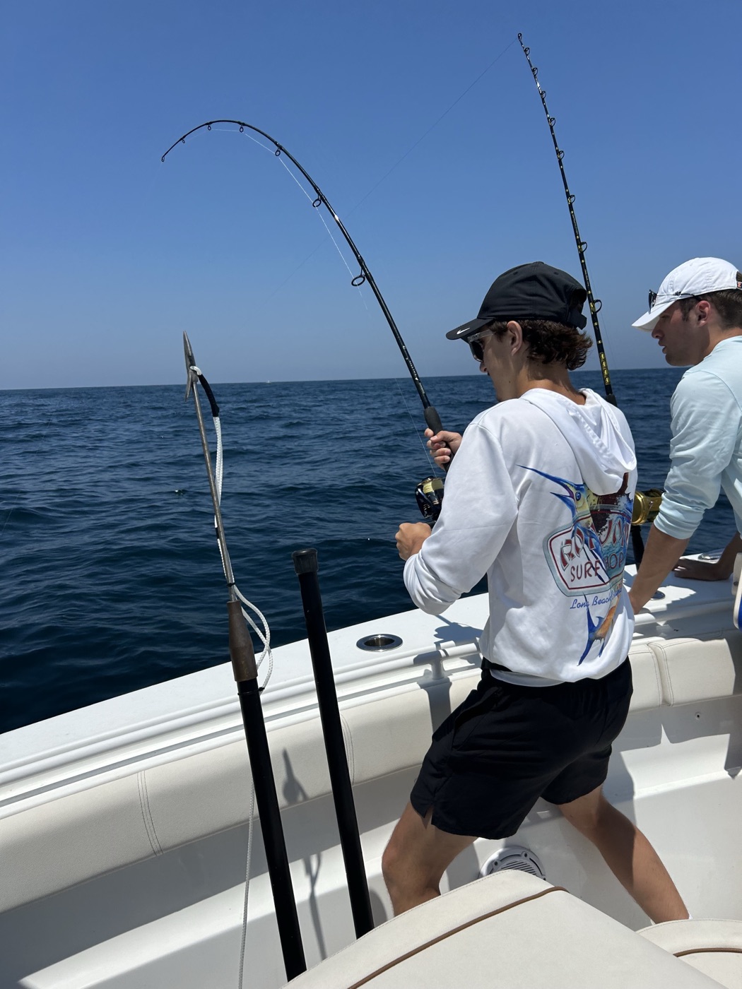 Anglers hooked up on a tuna